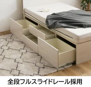 チェストベッド シングル フレームのみ サシケイ家具のサムネイル画像 3枚目