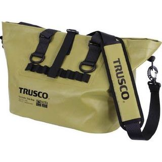 ＴＲＵＳＣＯ　防水ターポリントートバッグ　Ｌサイズ　ＯＤ　 トラスコ中山のサムネイル画像 1枚目