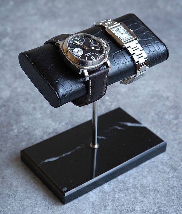 Leather and marble watch stand(L)の画像