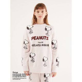 【PEANUTS】総柄ジャガードプルオーバー gelato pique(ジェラートピケ）のサムネイル画像 4枚目