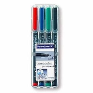 ルモカラーペン 油性F 4色セット 318 WP4 STAEDTLER（ステッドラー）のサムネイル画像 1枚目