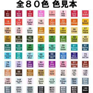 80色 アルコールマーカー 太細両端 CHOTUNEのサムネイル画像 4枚目