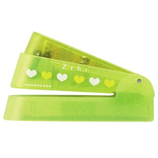 Hi LiNE ゼロハリホッチキス(ラメグリーン) st003grの画像 1枚目