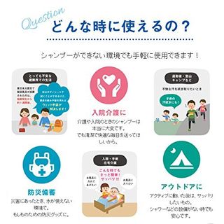 水のいらない泡なしシャンプー　ウェット手袋 四国紙販売株式会社のサムネイル画像 3枚目