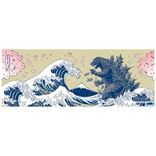 ゴジラ浮世絵シリーズ（富嶽三十六景大怪獣ノ図　桜）の画像 1枚目