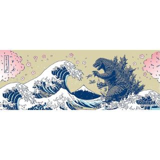 ゴジラ浮世絵シリーズ（富嶽三十六景大怪獣ノ図　桜）の画像 2枚目