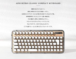 レトロクラシック・ワイヤレスキーボード MK-RCK-W-02-JP AZIO（エイジオ）のサムネイル画像 2枚目