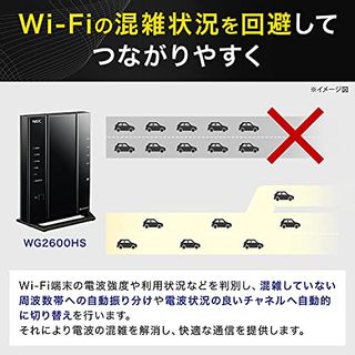 NEC 無線LAN WiFi ルーター Wi-Fi5 (11ac) PA-WG2600HS NEC（エヌイーシー）のサムネイル画像 2枚目