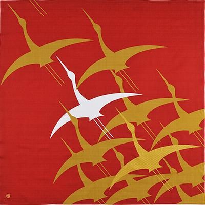 大風呂敷 「祝い鶴」の画像