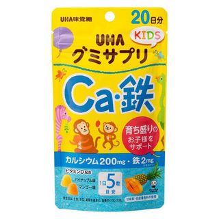 UHAグミサプリ KIDS Ca・鉄の画像 1枚目