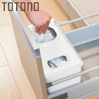 レジ袋ホルダー 引き出し用レジ袋収納ボックスN TOTONO(トトノ )の画像 1枚目