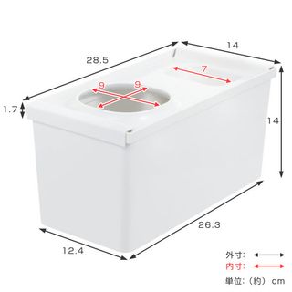 レジ袋ホルダー 引き出し用レジ袋収納ボックスN TOTONO（トトノ ）の画像 3枚目