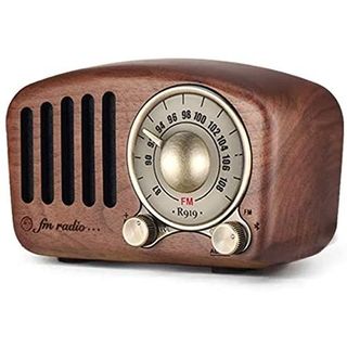 木製　ポータブルラジオの画像 1枚目