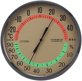 温度計 湿度計 掛けタイプ ブラウン CITIZEN（シチズン）のサムネイル画像 4枚目