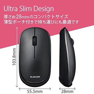 巻取り式 有線マウス “Slint”3ボタン Mサイズ M-TM10UBBK エレコムのサムネイル画像 2枚目