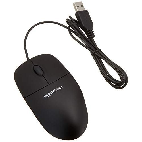 マウス USB有線 ブラックの画像