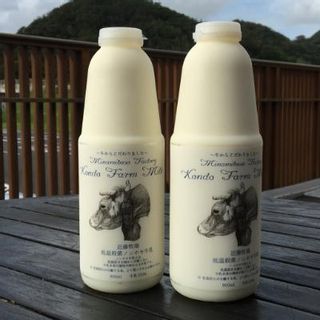 近藤牧場のノンホモ牛乳 900ml×2本[№5651-0648] 千葉県 南房総市のサムネイル画像