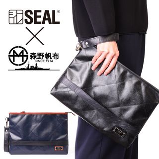 森野帆布コラボ／キルティングクラッチバッグ SEAL（シール）のサムネイル画像 1枚目