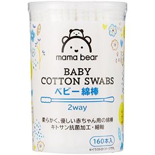 ベビー綿棒 2way 160本x6個 Mama Bear（ママベアー）のサムネイル画像