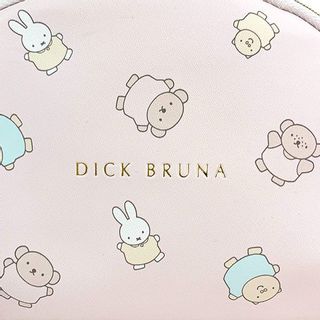 ミッフィー MIFFY シュガーシュガーシリーズ ラウンドポーチ 化粧ポーチ ピンクの画像 2枚目