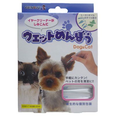 ウェットめんぼう 犬猫用 30本入りの画像