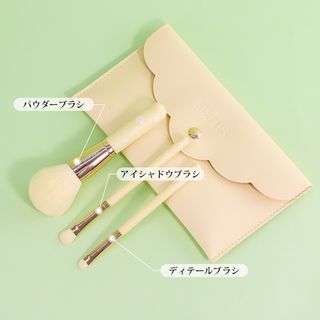 パステルイエローメイクブラシ3本セット　DAISYシリーズ SIXPLUSのサムネイル画像 2枚目