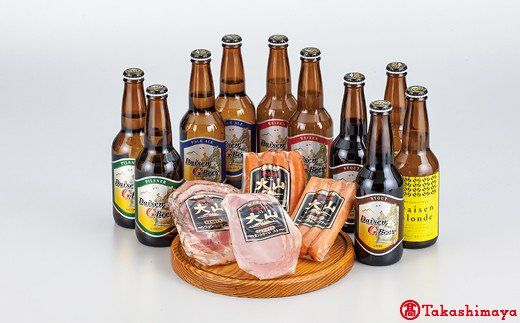 先行受付 大山Ｇビール330ml×10・大山ハム4個セット 冬限定 WEB限定品【高島屋選定品】 鳥取県米子市のサムネイル画像 1枚目