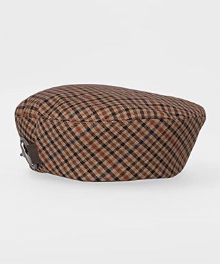 PLAID BERET 8 BRN Free Size SHK00970の画像 2枚目