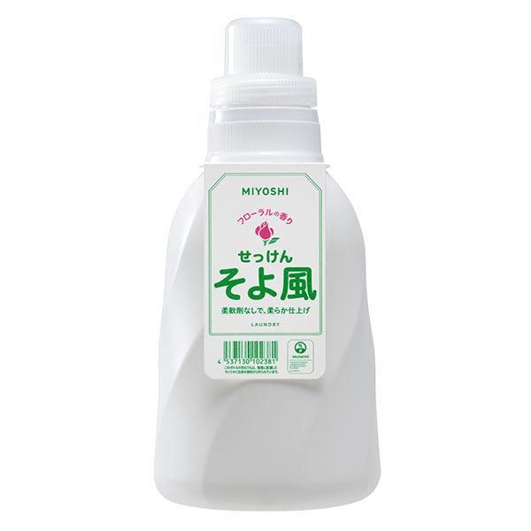 そよ風 液体せっけんボトル 1.1L ミヨシ石鹸のサムネイル画像 1枚目