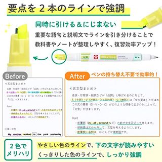 蛍光ペン Mixline（ミックスライン）3色 セット ジューシーカラー サクラクレパスのサムネイル画像 4枚目