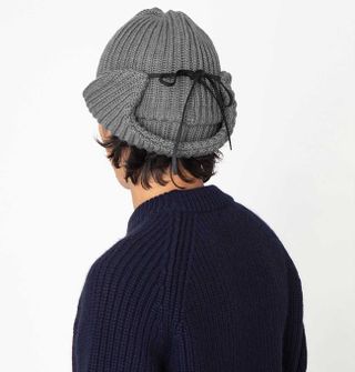  KNIT EARFLAP BEANIE/ニットキャップ hobo（ホーボー）のサムネイル画像 2枚目