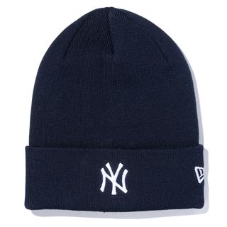 ベーシック カフニット Cotton Knit コットン ニューヨーク・ヤンキース ネイビー × スノーホワイト NEW ERA（ニューエラ）のサムネイル画像 1枚目