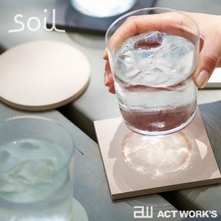 コースター ラージ サークル 同色2枚セット soil(ソイル)のサムネイル画像 2枚目