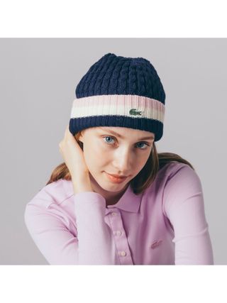 ケーブルニットキャップ LACOSTE（ラコステ）のサムネイル画像 2枚目