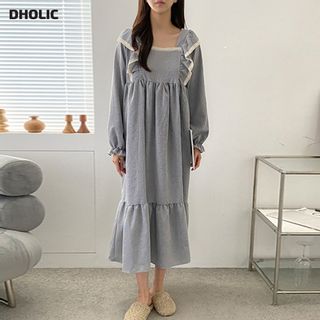 レースフリルチェックパジャマワンピース・p001762 DHOLIC（ディーホリック）のサムネイル画像