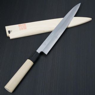 郷右馬允義弘　上作 柳刃240ｍｍ　水牛丸柄 山脇刃物製作所のサムネイル画像 3枚目