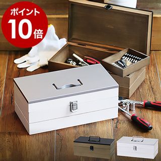 工具箱 ウッドツールボックス 木製 小物入れ INNOCENT CraftworksWood（イノセント クラフトワークス）のサムネイル画像 1枚目