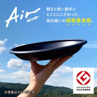 【美濃焼】[超軽量食器] Air MINO マルチ プレート 4枚 セット 岐阜県多治見市のサムネイル画像 2枚目