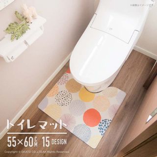 拭ける&抗菌・防臭北欧風トイレマット オカトーのサムネイル画像