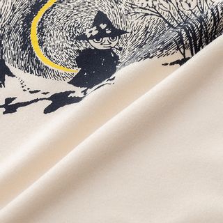 裏パイル起毛 無地 × ボーダー メンズ 上下セット スナフキン ムーミン Amour（アムール）のサムネイル画像 4枚目