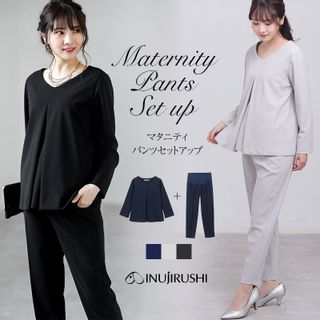フォーマルセットアップ プルオーバー+パンツセット(産前・産後)の画像 1枚目