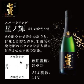 七賢スパークリング日本酒 飲み比べ720ml×3本セット 山梨県北杜市のサムネイル画像 4枚目