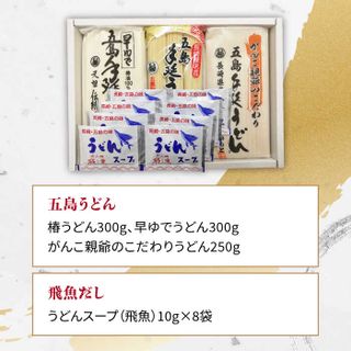 あごだしで！五島うどん3種食べ比べ 長崎県五島市のサムネイル画像 2枚目