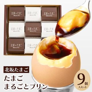 北坂たまごまるごとプリン9個入セットの画像 1枚目