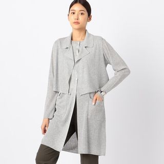 カーディガン 【洗える／３ＷＡＹ】ジレセットロングカーディガン Gabardine K.T（ギャバジン K.T）のサムネイル画像 1枚目