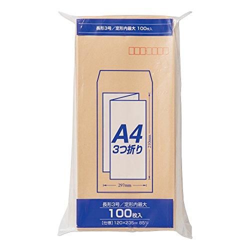 長形3号 長3 クラフト封筒  PN-Z138 株式会社マルアイのサムネイル画像 1枚目