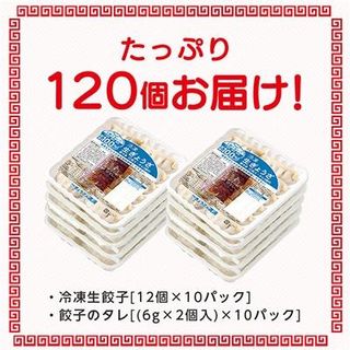 冷凍生餃子10パック(120個)　ぎょうざの満洲 埼玉県坂戸市のサムネイル画像 2枚目