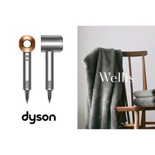 泉州タオル×Dyson　W premierタオル　Dyson Supersonic Ionicヘアドライヤー ニッケル／コッパー　セット 大阪府熊取町のサムネイル画像 1枚目