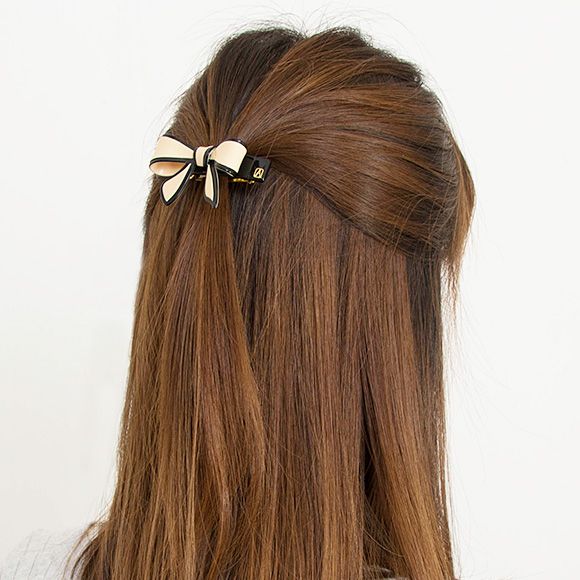 TENDERLY BARRETTE 6cm AA6-12688-03 X NOIR ALEXANDRE DE PARIS（アレクサンドルドゥパリ）のサムネイル画像 2枚目