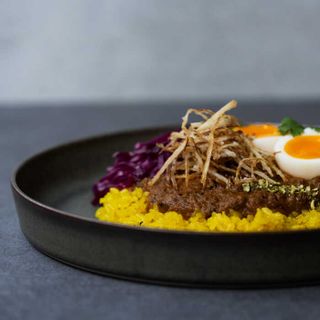 zen to 吉田 愛 カレー皿 plate 245 グレー・ホワイト 2枚セットの画像 2枚目